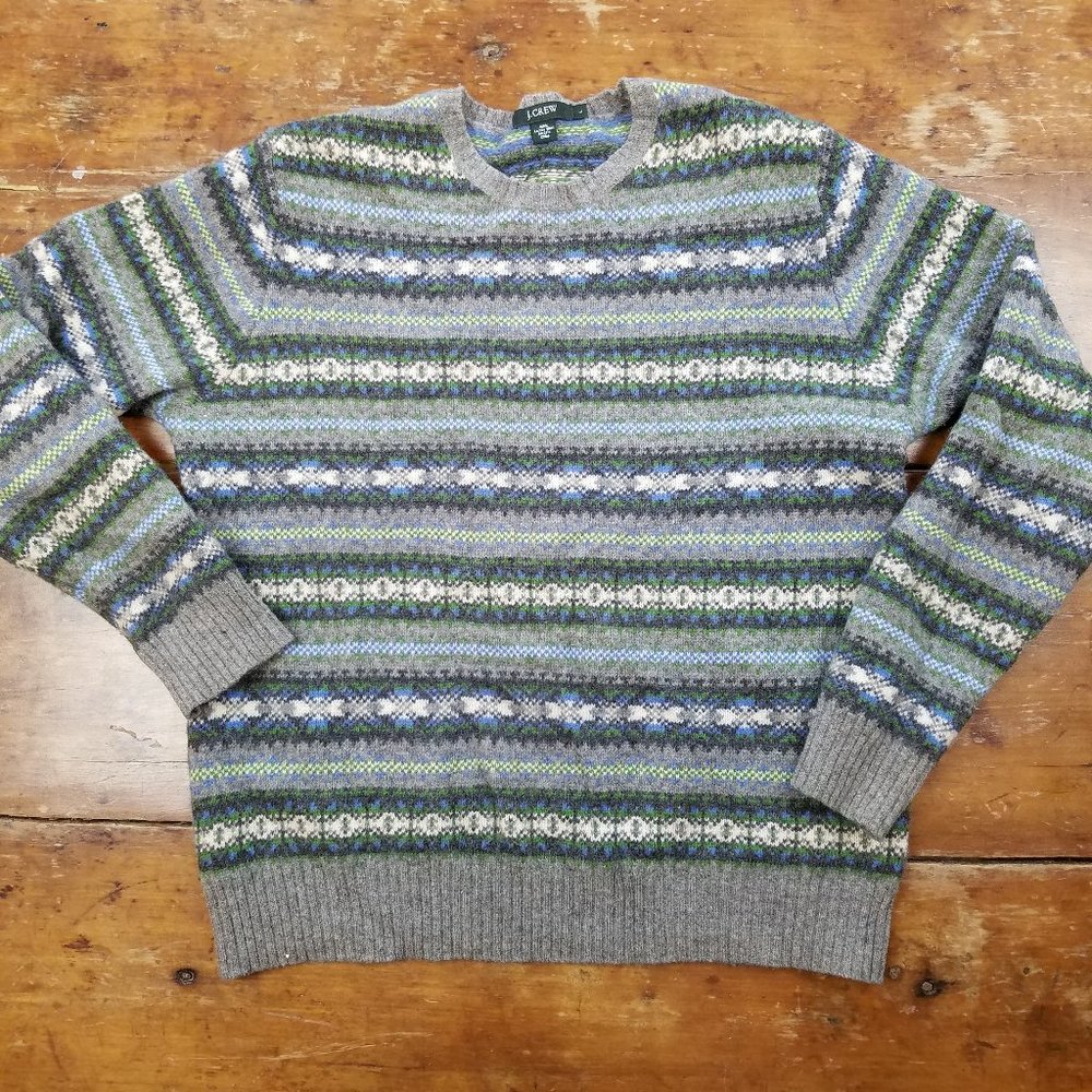 J.Crew Lambs Wool Striped Sweater